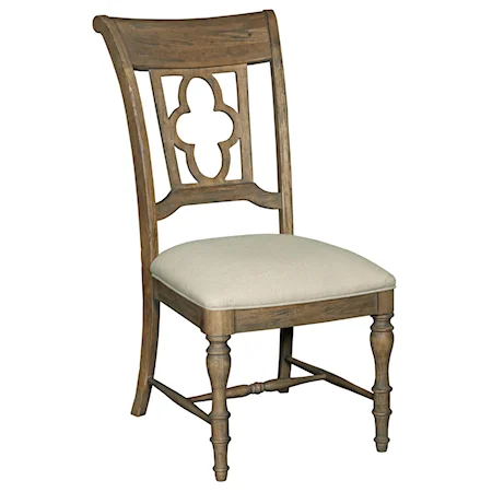 Side Chair with Quatrefoil Back